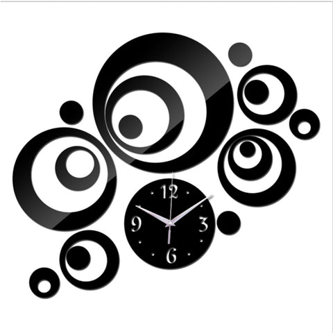Acrylic 3D Wall Mirror Clock