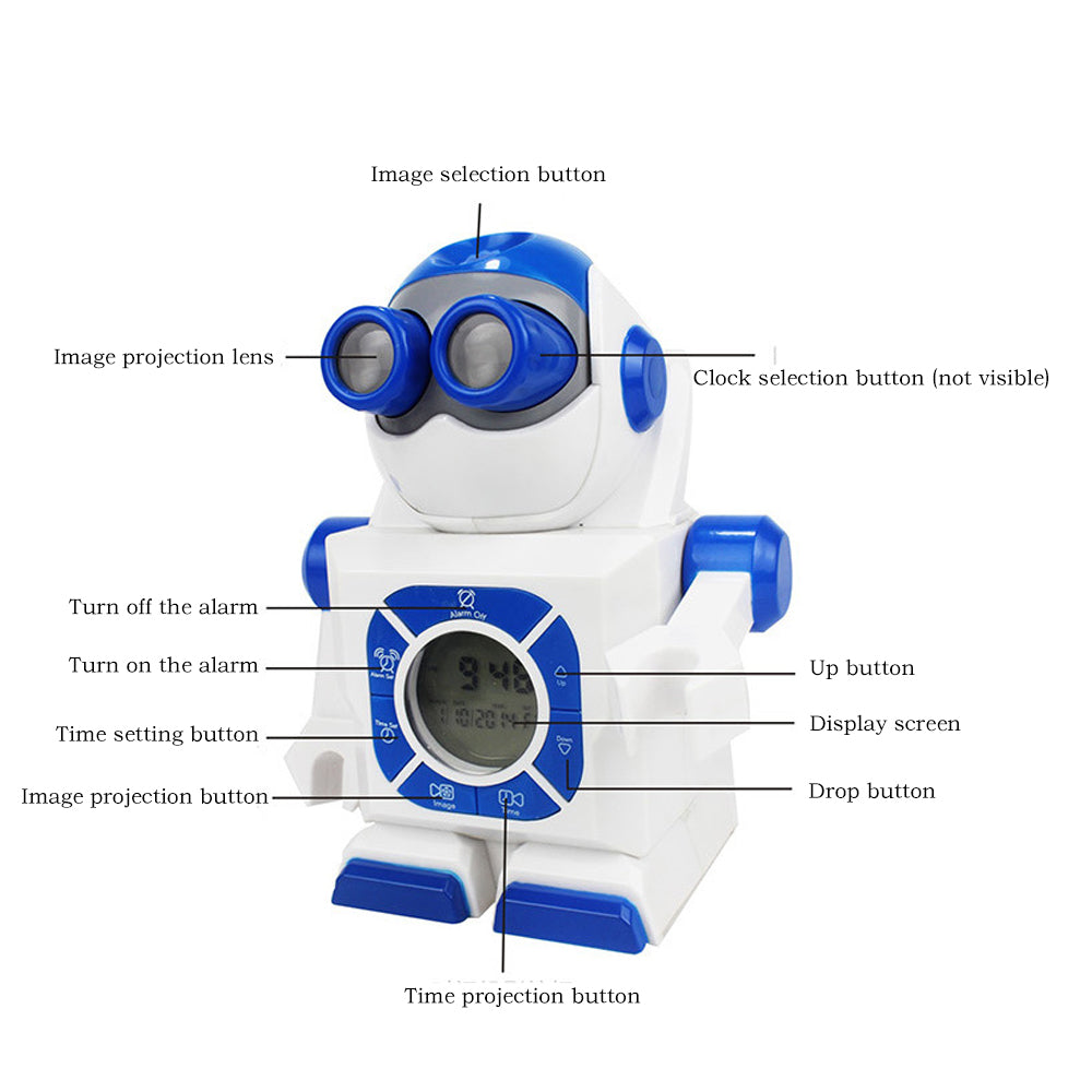 Robot Snooze Alarm Clock