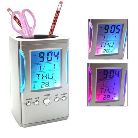 Creative LCD Display Desk Alarm Clock