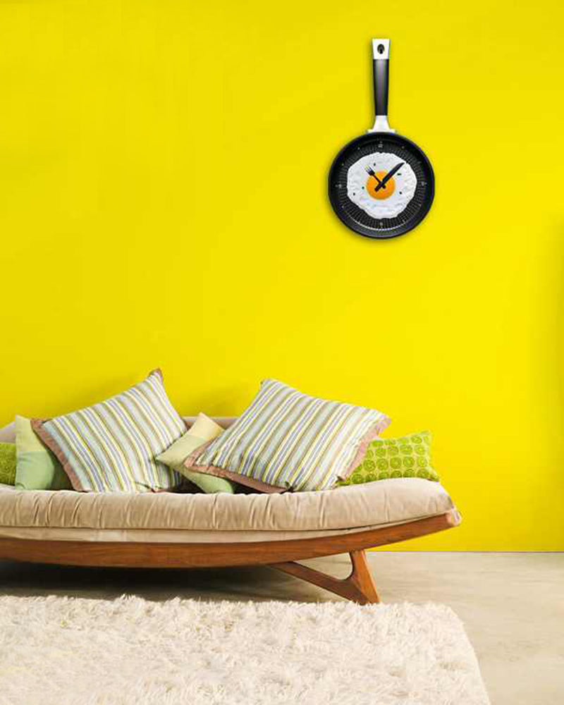 Omelette Fry Pan Wall Clock