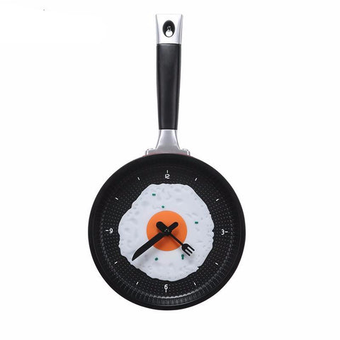Omelette Fry Pan Wall Clock