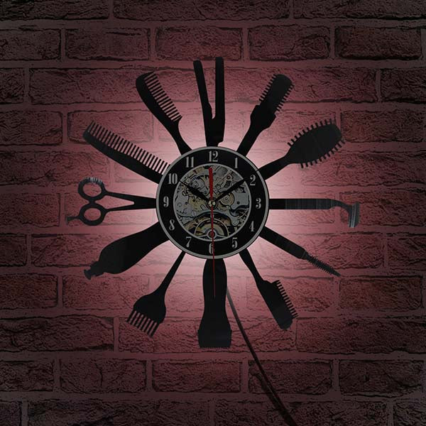 Hair Beauty Salon Wall Clock