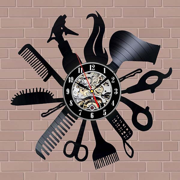 Hair Beauty Salon Wall Clock