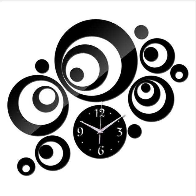 Acrylic 3D Wall Mirror Clock