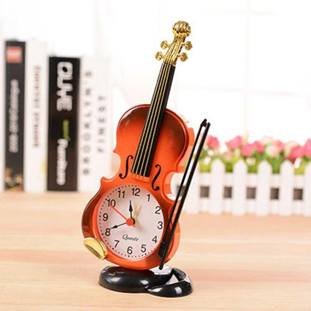Music Creative Instrument Table Alarm Clock